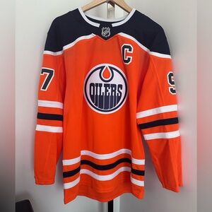 Adidas Climalite - OILERS HOME AUTHENTIC JERSEY Connor McDavid - Size 46 (S)